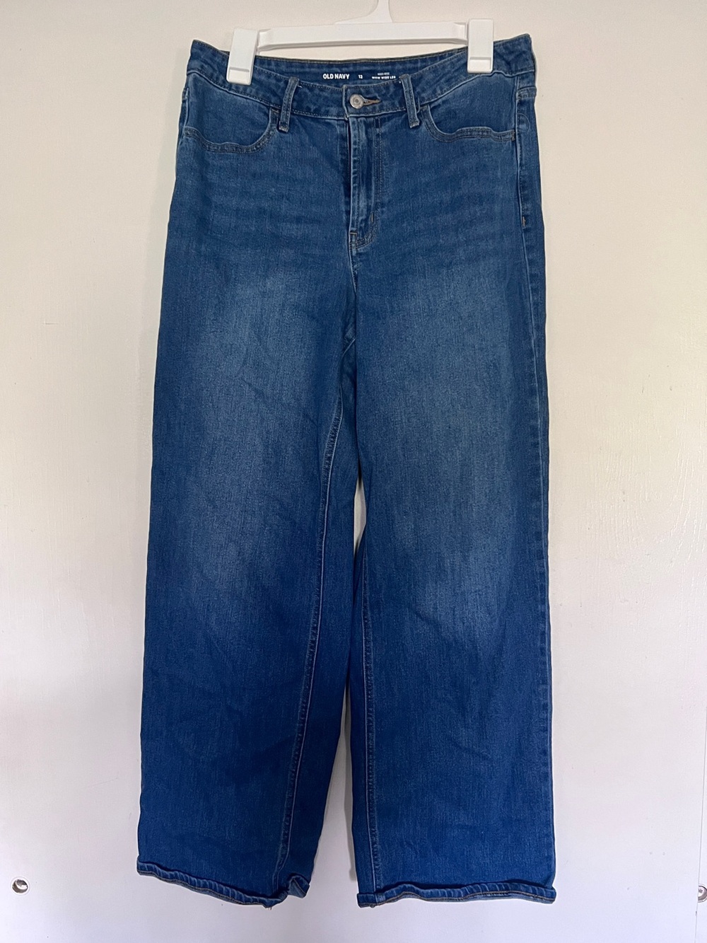 Old Navy Women's High-Rise Wow Wide Leg Jeans - size 12
